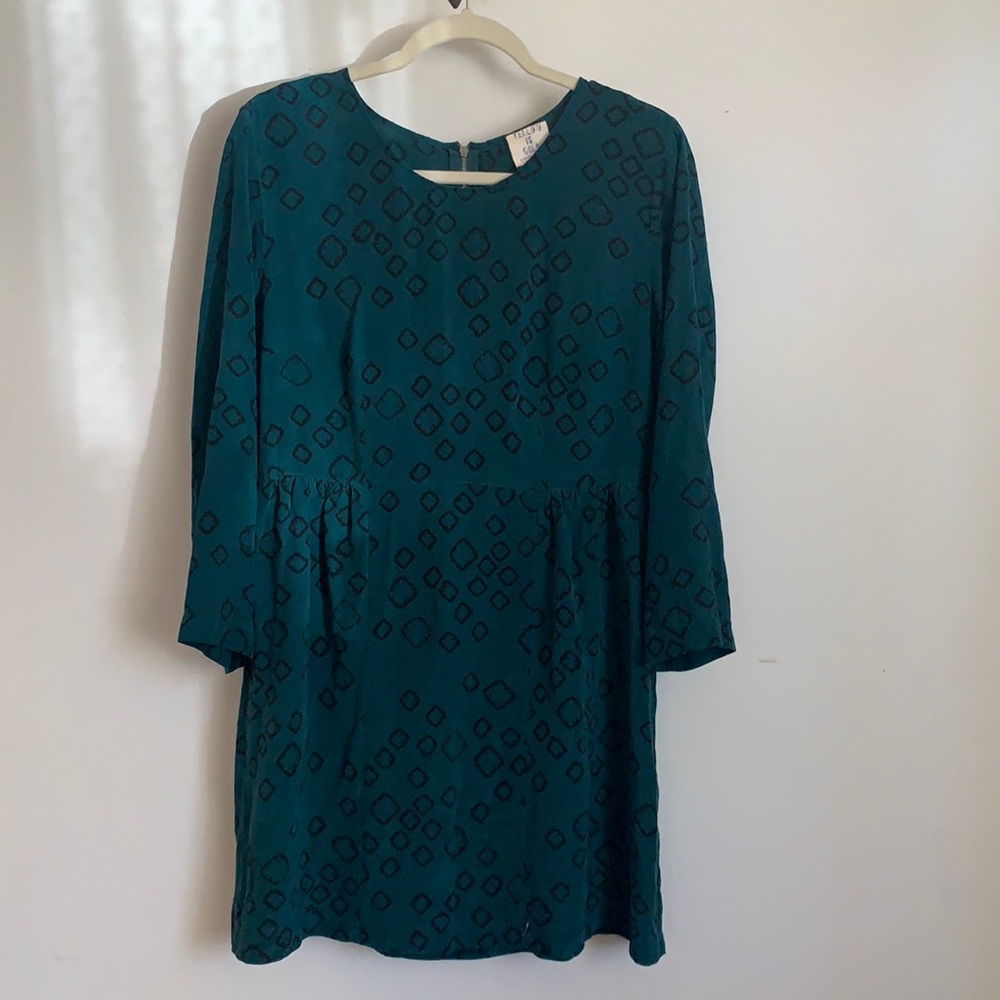 Urban Outfitters Sunshine & Shadows Silk Dress